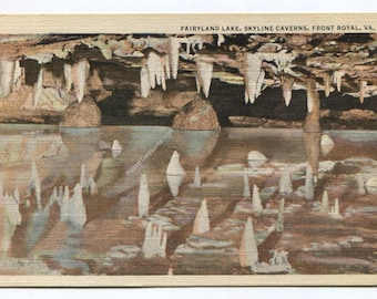Fairyland Lake Skyline Taverns Front Royal Virginia Postcard