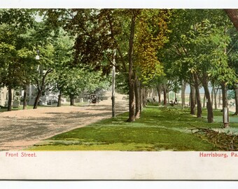 Front Street Harrisburg Pennsylvania Postcard