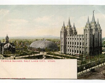 Temple Square Salt Lake City Utah Postcard