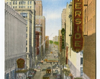 West Wisconsin Avenue Milwaukee Wisconsin Postcard