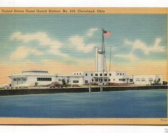 United States Coast Guard Station No. 218 Cleveland Ohio Postcard