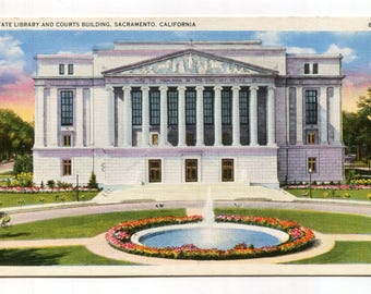 State Library and Courts Building Sacramento California Postcard