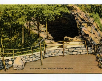 Salt Petre Cave Natural Bridge Virginia Postcard