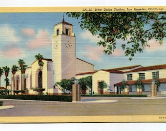New Union Station Los Angeles California Postcard
