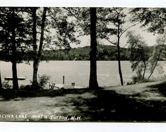 Keyser Lake North Sutton New Hampshire Postcard