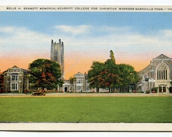 Belle H Bennett Memorial Scarritt College for Christian Workers Nashville Tennessee Postcard