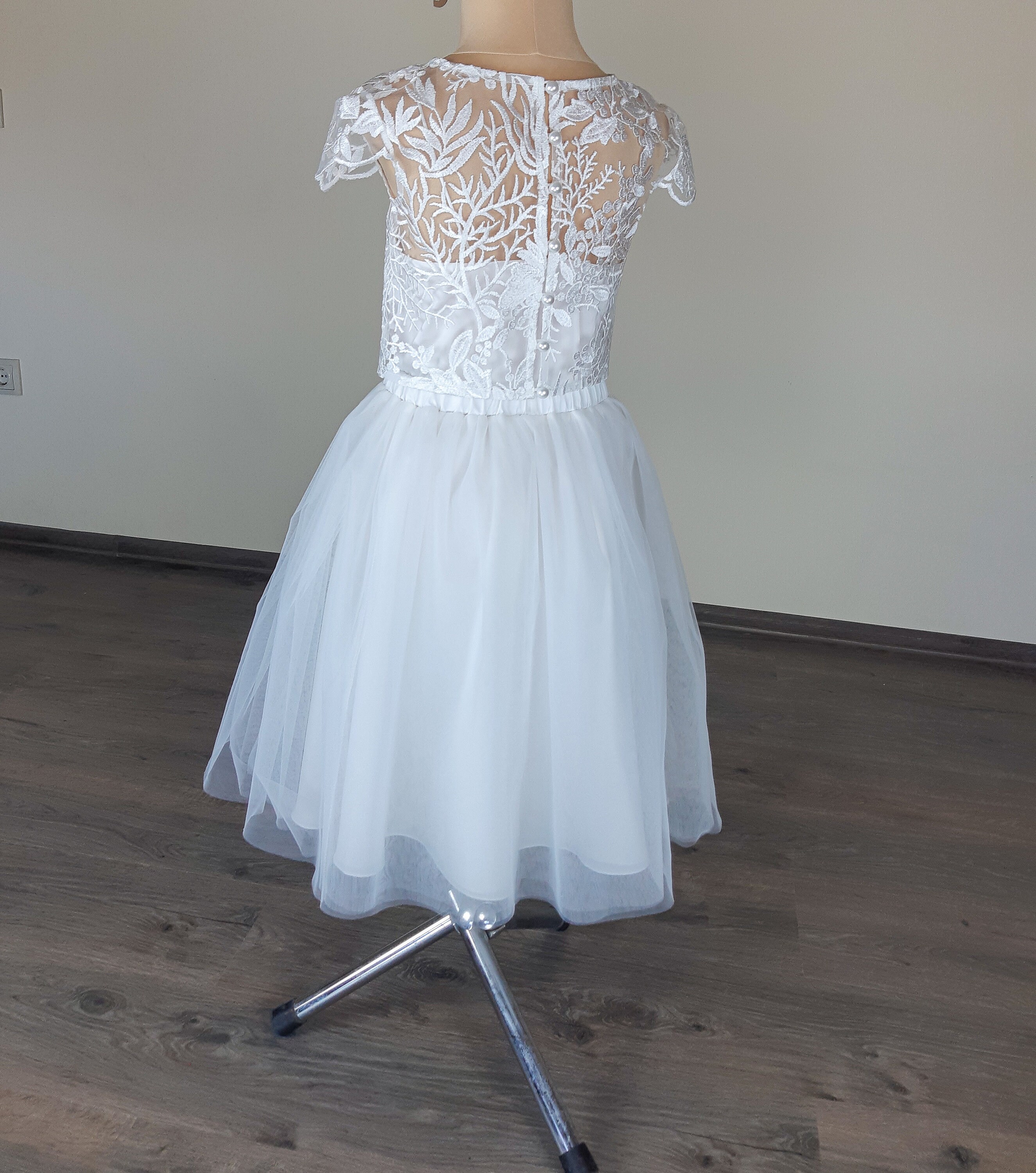 Flower Girl Lace Top 1st Birthday Baby Lace Crop Top Etsy