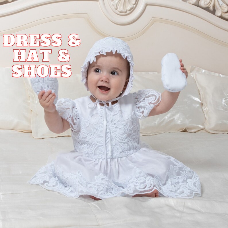 NEW Baby Girl Sleeveless Christening Dress Lace Baby Girls Etsy