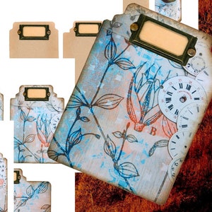 Scheidingswanden in indexkaartstijl, digitale papierkit voor junkjournaling en kaarten maken, efemere dagboeken, 6 jpg's "Delicaat"