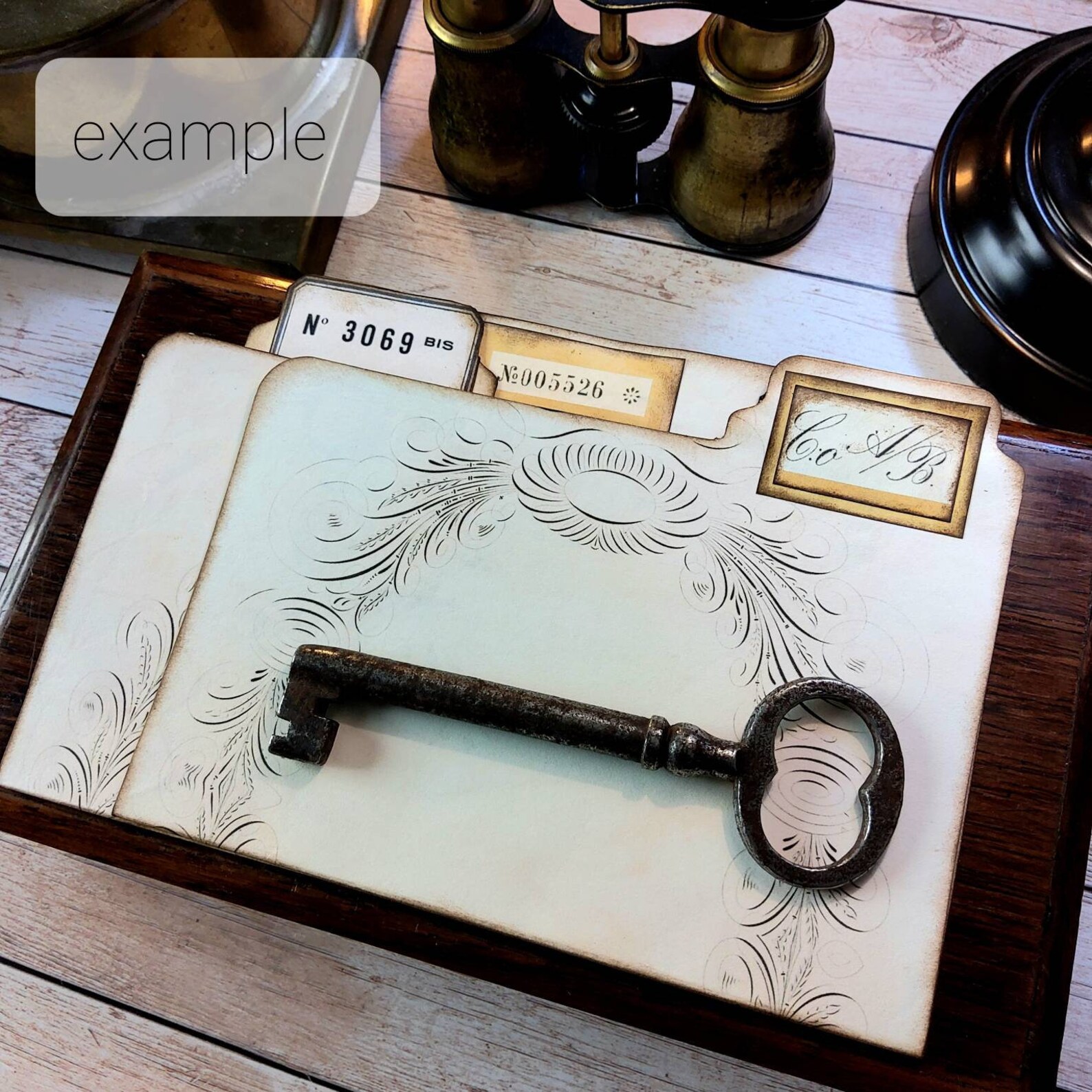 Junk Journal Divider antikes Kranzbild antike weiße Sepia | Etsy