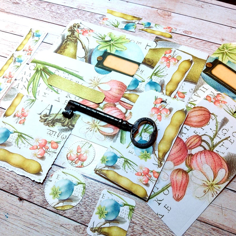 bujo journaling cards journal embellishments tabs Dragonfly digital Ephemera for junkjournas tuck spots tags pockets US Letter size