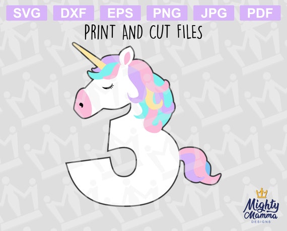 Download Unicorn 3 Svg Number Three Great For A Third Birthday Etsy
