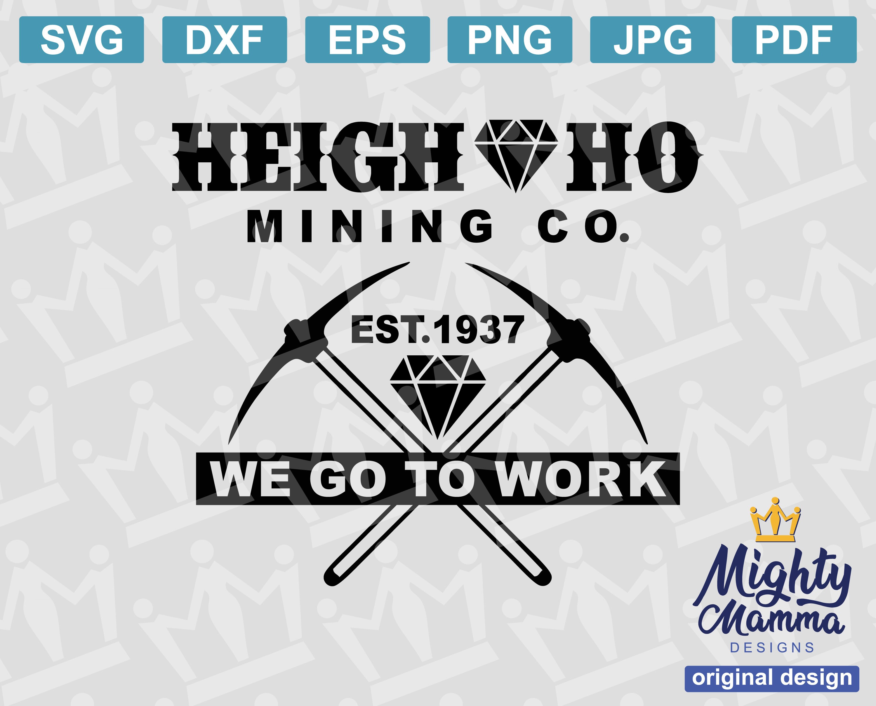 Download Heigh Ho Mining Co. Snow white dwarfs SVG png File For ...