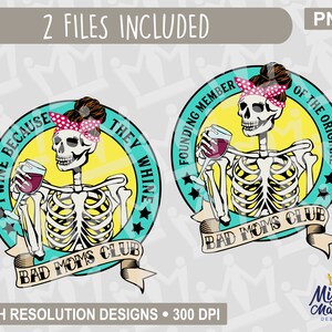 Bad Mom's Club - Ik wijn omdat ze zeuren, png - Founding Original Mom Member | Print, sublimatie, waterglijbaan, gelaagdheid snijden, cricut