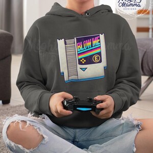 Blow Me - Klassisk videospelskassett PNG-design | För tryck, sublimering, DTF | Rolig retro-gamer, t-shirtdesign, rolig vuxen Nintendo bild 6
