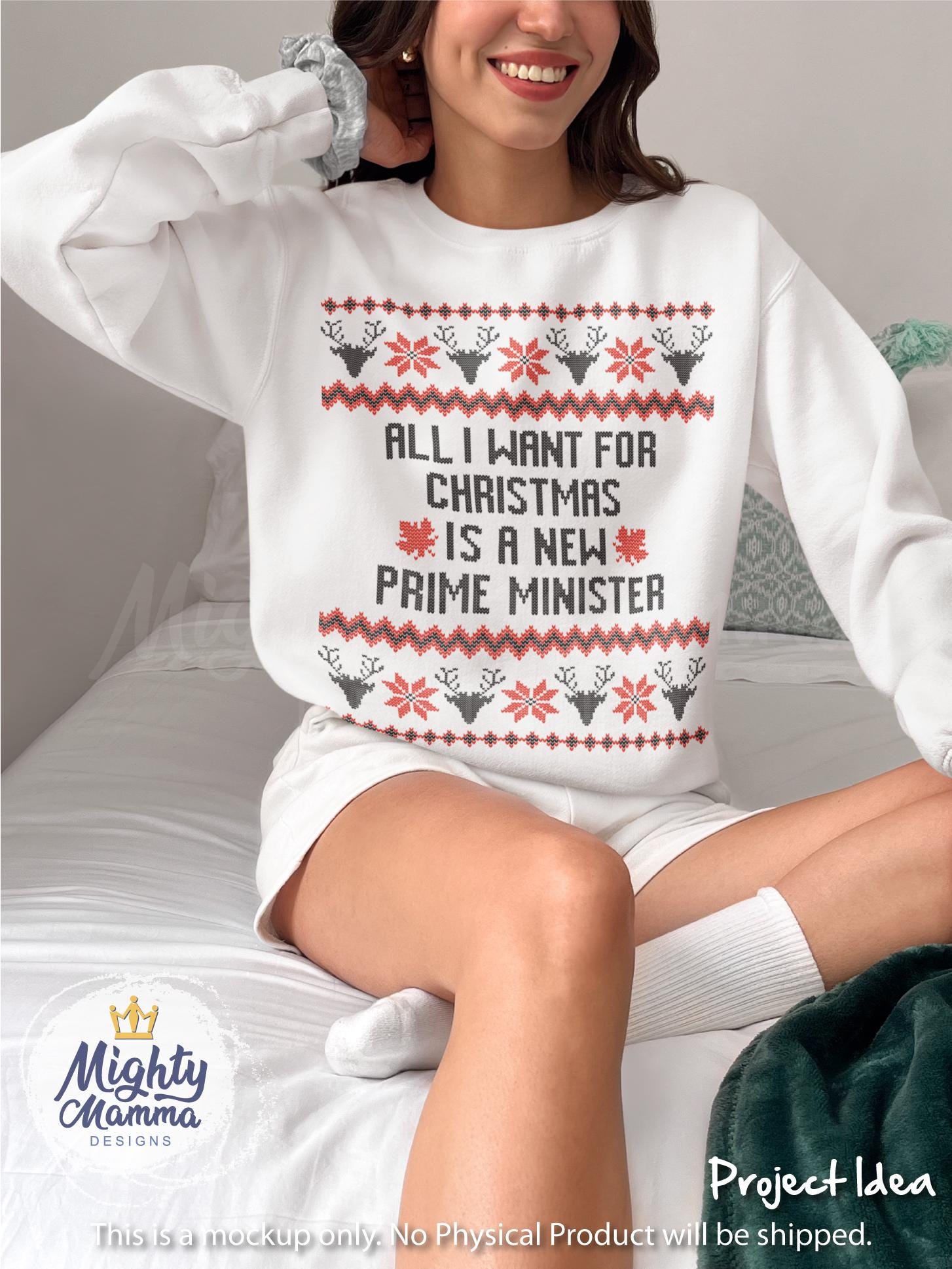 All i want for christmas is a new prime minister sweater sales