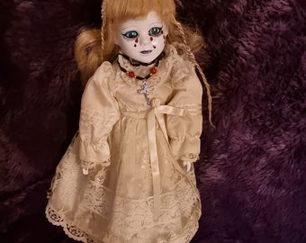 Gothic, spooky, horror doll, porcelain