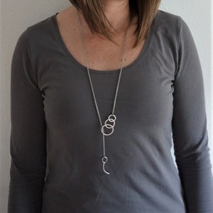 Skydiver 3-Ring & Closing Pin Necklace image 1