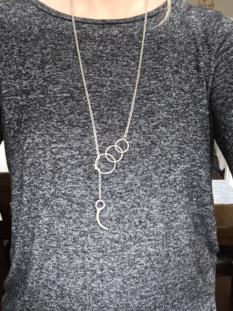 Skydiver 3-Ring & Closing Pin Necklace image 5