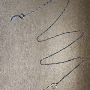 Skydiver 3-Ring & Closing Pin Necklace image 6