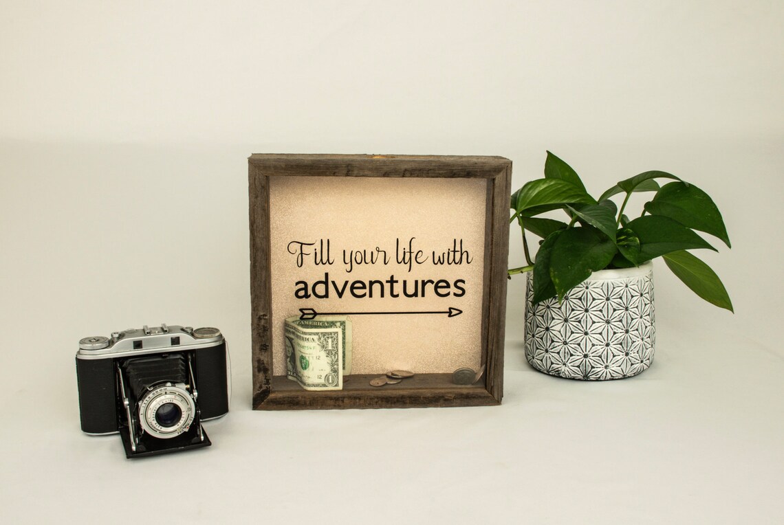 Adventure Shadow Box for Tickets Travel Fund Shadow Box Etsy