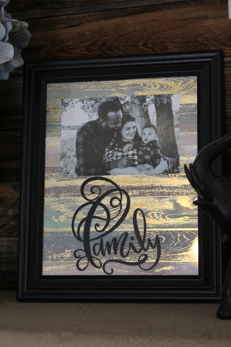 rustic decor,Father/'s Day gift gift for him Rustic family picture frame family picture frame