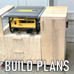 製作プラン: DeWalt DWE7480 テーブルソー用モバイルカートの製作プラン