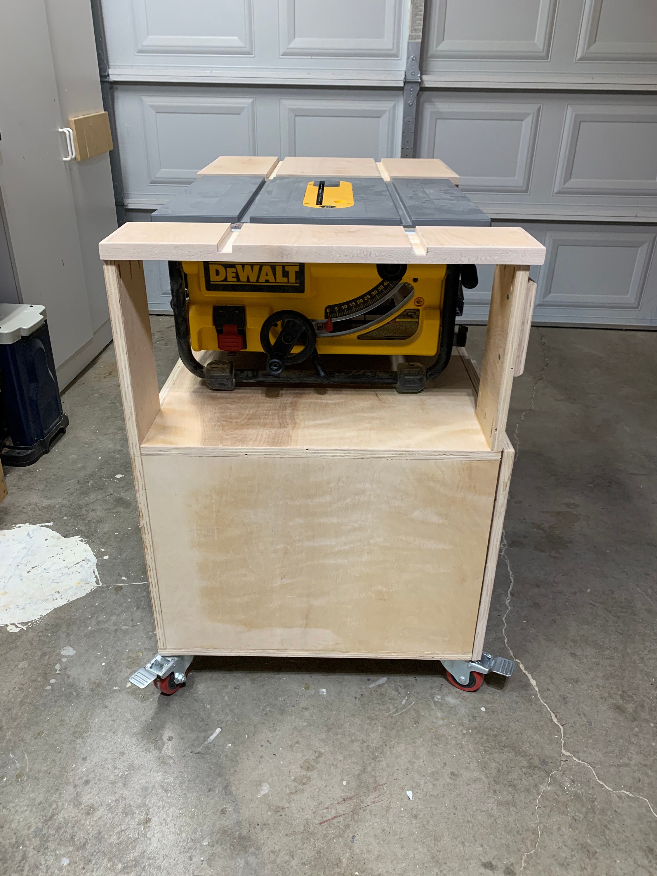 Build Plans Mobile Cart Plans for the Dewalt DWE7480 Table Saw