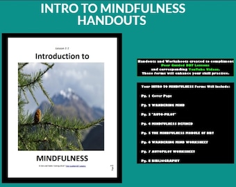 AULA DBT 1-1 / Introdução à Atenção Plena - Folha de Exercícios e Apostilas (Aulas DBT Guiadas por Pares)