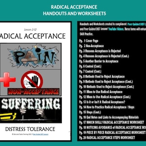 DBT LES 2-12 / Noodtolerantie RADICALE ACCEPTATIE Werkbladen en hand-outs voor vaardigheden (d.b.t. peer-geleide lessen)