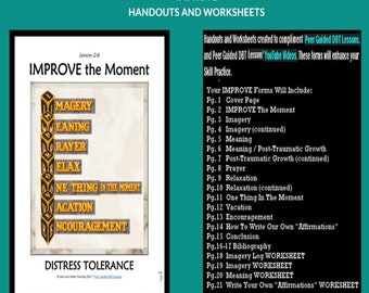 AULA 2-6 de D.B.T. / Tolerância à Angústia - Folhas de Exercícios e Apostilas de Habilidades de Aprimoramento (Aulas de D.B.T. Guiadas por Pares)
