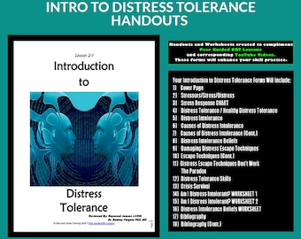 AULA DBT 2-1 / Introdução à Tolerância ao Sofrimento: Folhas de Exercícios e Apostilas (Aulas DBT Guiadas por Pares)