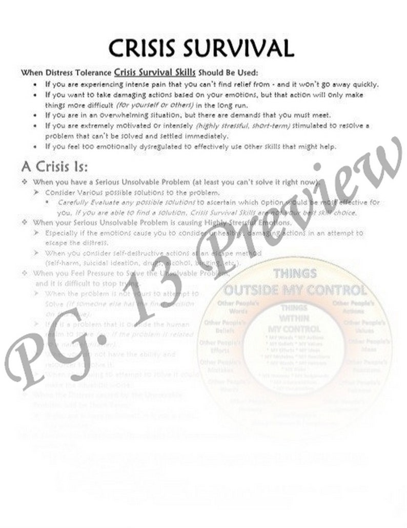 dbt lesson 2 1 intro to distress tolerance worksheets