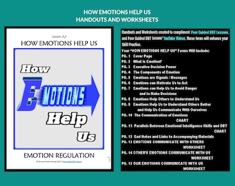 AULA 3-2 de D.B.T. / Como as emoções nos ajudam - Folhas de exercícios e materiais de apoio (Aulas de D.B.T. guiadas por colegas)