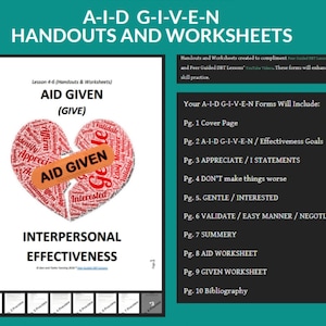 DGT LES 4-6 / Interpersoonlijke effectiviteitshulp gegeven = G-I-V-E - werkbladen en hand-outs (dgt peer-geleide lessen)