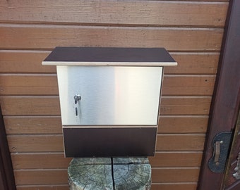 Letterbox, letterbox made of screen printing Waterproof with newspaper compartment size XL