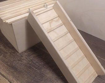 Nagertreppe Tischlerplatte  Länge von 10 cm bis 150 cm. Breite 13 cm Neuware ( Mit Rand )
