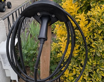 Cable wall or post mount for Wallbox charging plug Type 2 Ev. New
