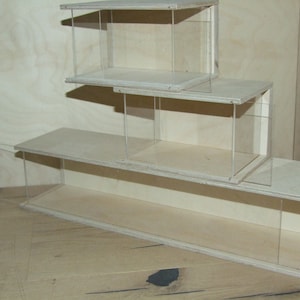 3 er Set showcases, collection display case, kitchen display case, children&#39;s room display case, model car display case. Set and new goods
