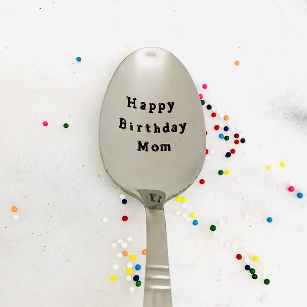 Happy Birthday Spoon Etsy