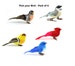 Pick your Bird - Pack of 6 - Cardinals, Blue Birds, Robins, Finch or Chickadee - Artificial Birds - Birds on Wire - Fake Birds -Natural Bird 