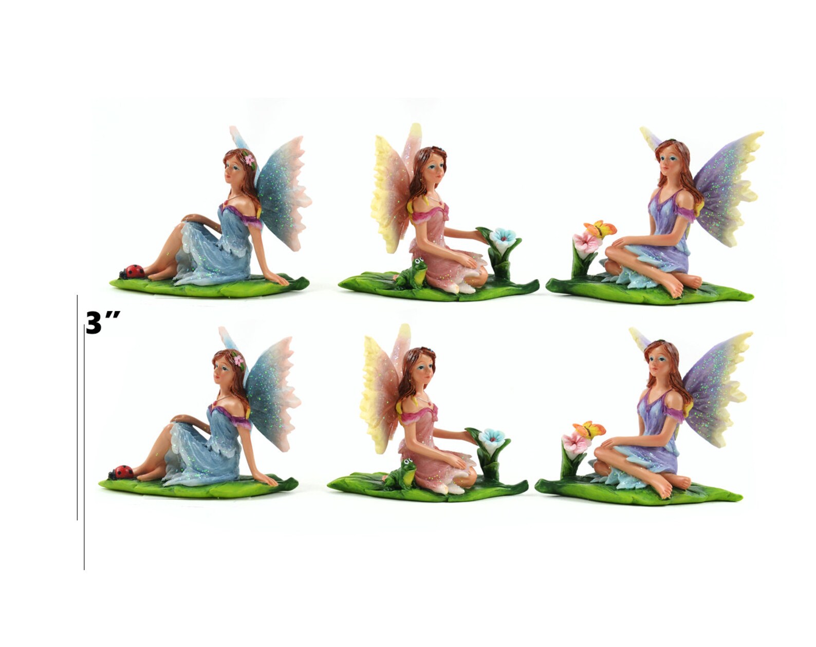 Miniature Sitting Fairy Figurines Set BULK Fairy Garden Etsy