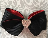 2 In. Louboutin Inspired Hair Bow