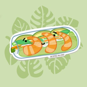 Vietnamese Food Sticker,  Asian Food Sticker, Vietnamese Summer Roll, Laptop Sticker,  F111