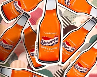 Waterproof Cola Champagne Sticker, Latino Food Sticker