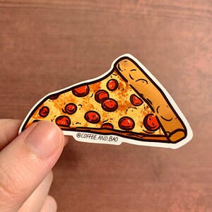 NYC Slice Sticker, Pizza Sticker, Food Sticker, Laptop Sticker, Foodie Gift, New York City Sticker, F132