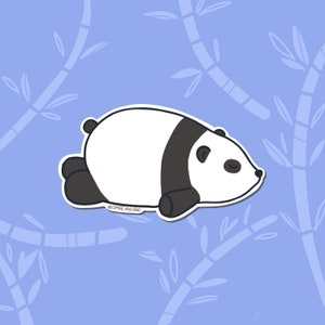 Panda Sticker, Laptop Sticker, Cute Panda Sticker, Waterproof Sticker, Panda Gift,  A109