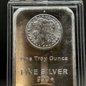 Morgan Bar .999 Pure Solid Silver - 1 Troy oz.