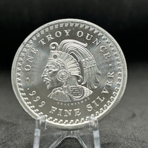 Aztec Calendar Pure Solid Silver - 1 Troy oz.