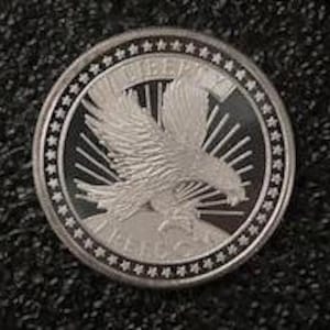 Freedom Eagle  - 1 Troy oz Silver Round - .999 Pure SOLID Silver - Silver Coin